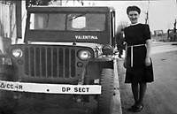 Valentina with Herman's Jeep named after her