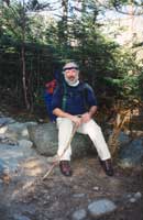 Willie Hiking in White Mountains NH 1992