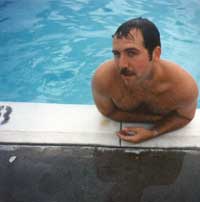 Willie in Pool Saratoga Springs late 70s